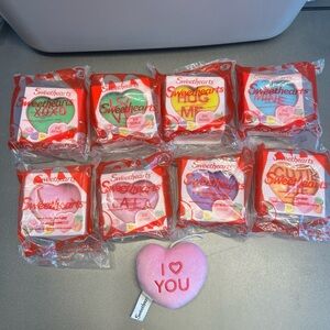 McDonald’s Happy Meal Sweethearts 2015 Valentine Candy Hearts plush set #5-12
